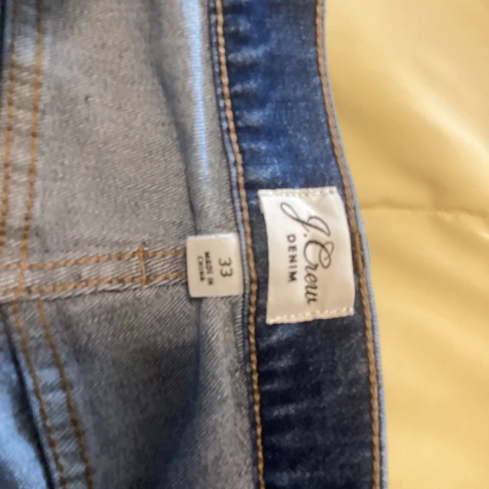 J crew broken in comfy BF jeans sz 33